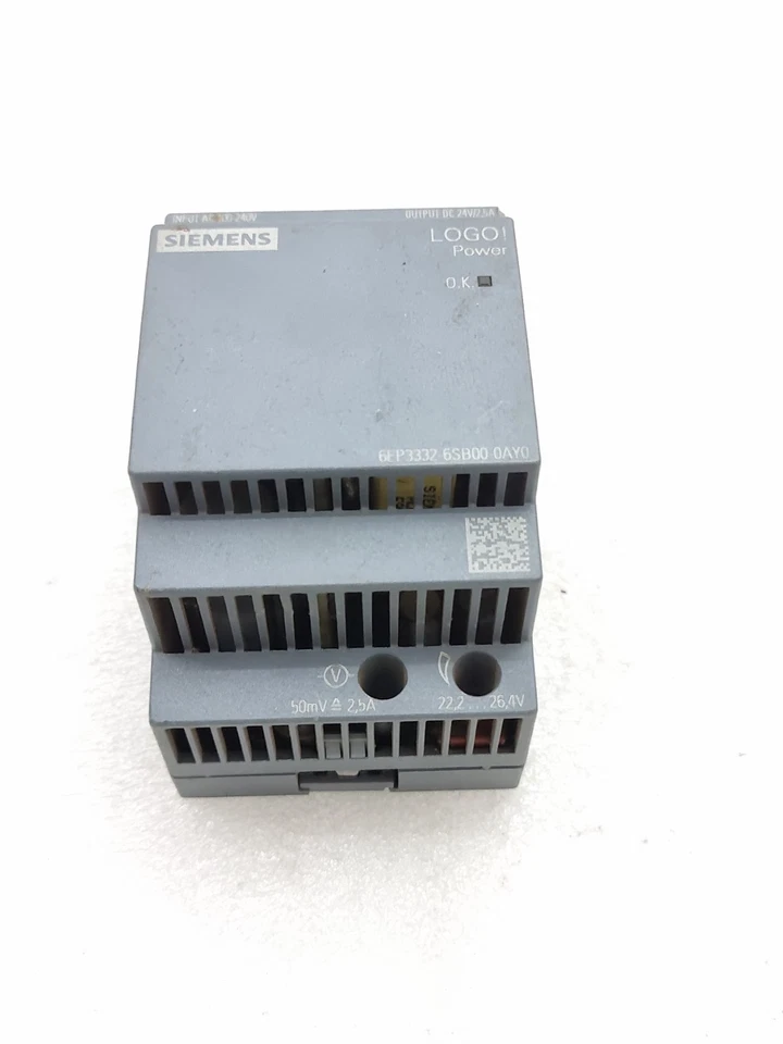 Siemens 6EP3332-6SB00-0AY0 Logo Power Supply Module 100-240V